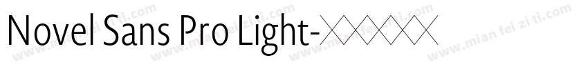 Novel Sans Pro Light字体转换